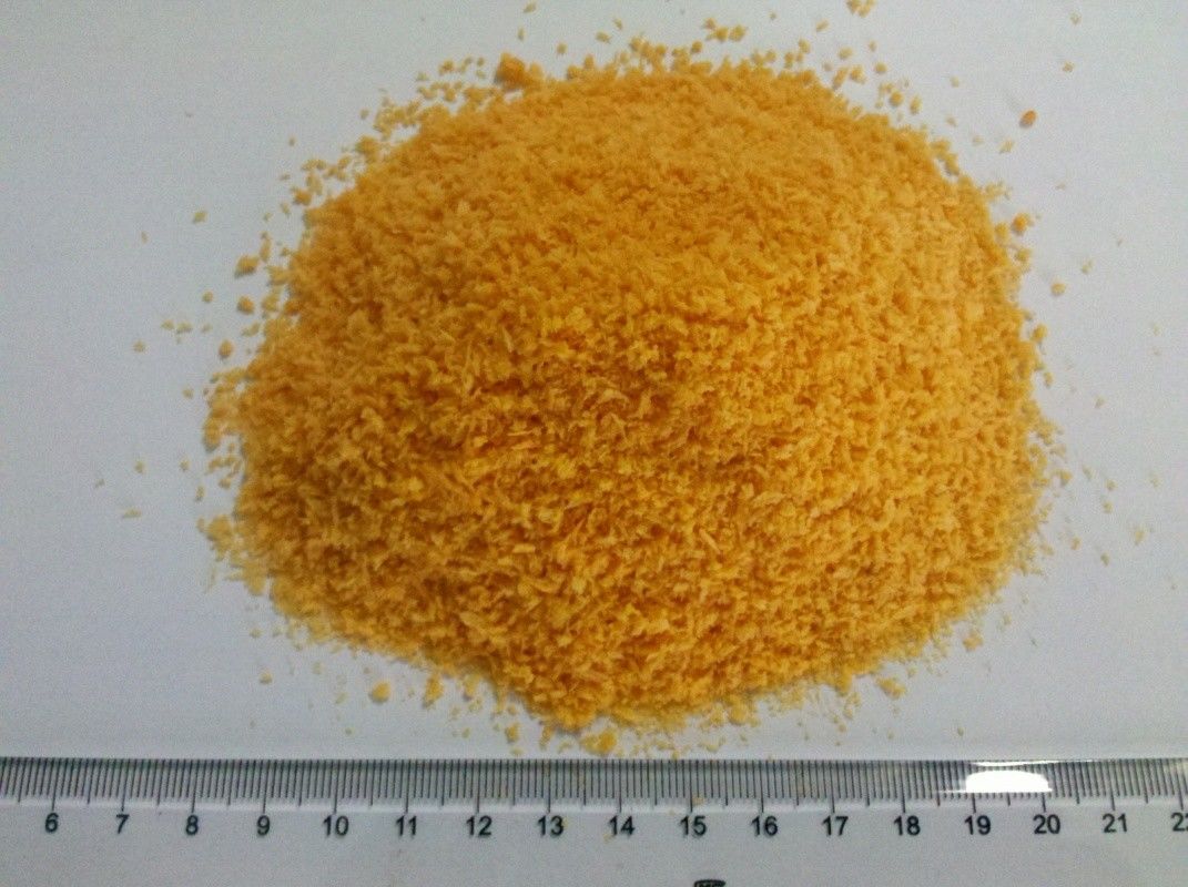 5mm सुई के आकार के पीले पेंको ब्रेड क्रम्ब्स झींगा या चिकन तलने के लिए HACCP प्रमाणित