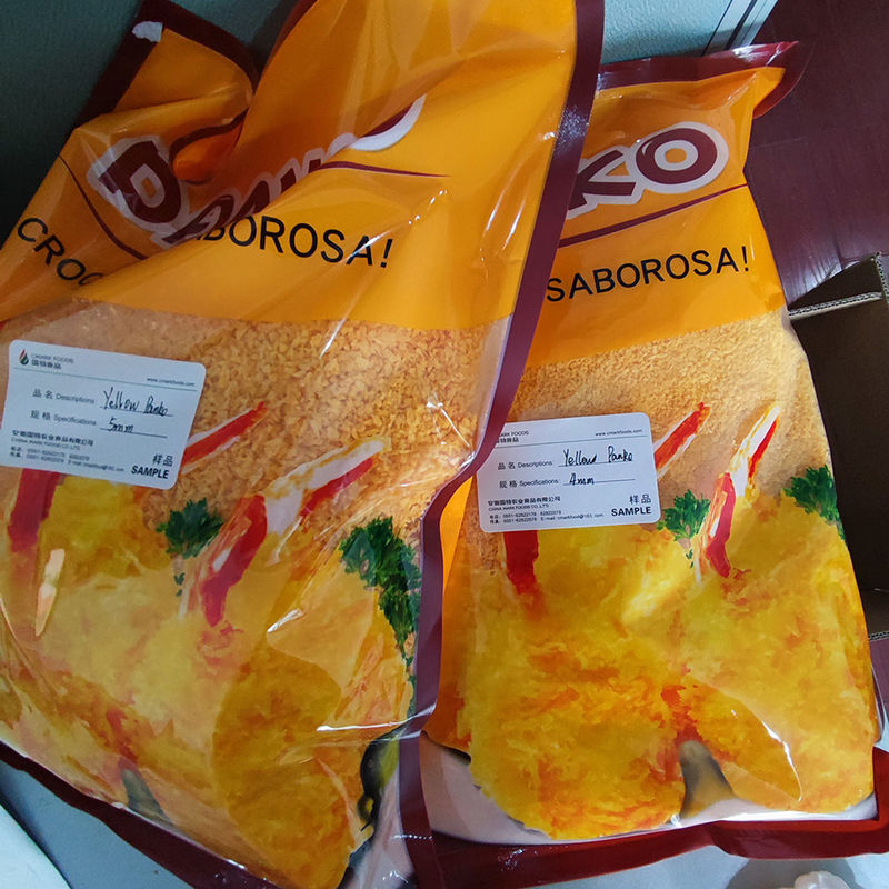 पेशेवर निर्माता थोक Panko जापानी शैली पीले रंग की रोटी के टुकड़े