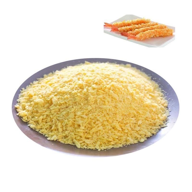 HACCP हलाल प्रमाणित 2-12 मिमी आकार के पैनको ब्रेड क्रंब्स अधिकतम 10% नमी के साथ फ्राइड फूड्स के लिए