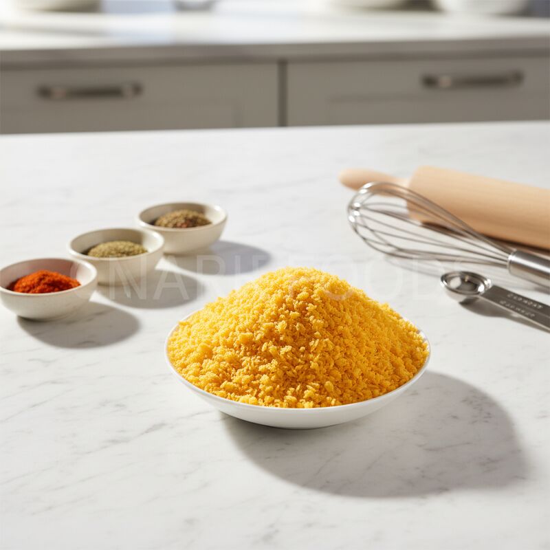 प्रीमियम जापानी ब्रेड क्रंब्स 2-12 मिमी दानेदार बनावट के साथ पैनको ब्रेड क्रंब्स 12 महीने की शेल्फ लाइफ और मूल स्वाद