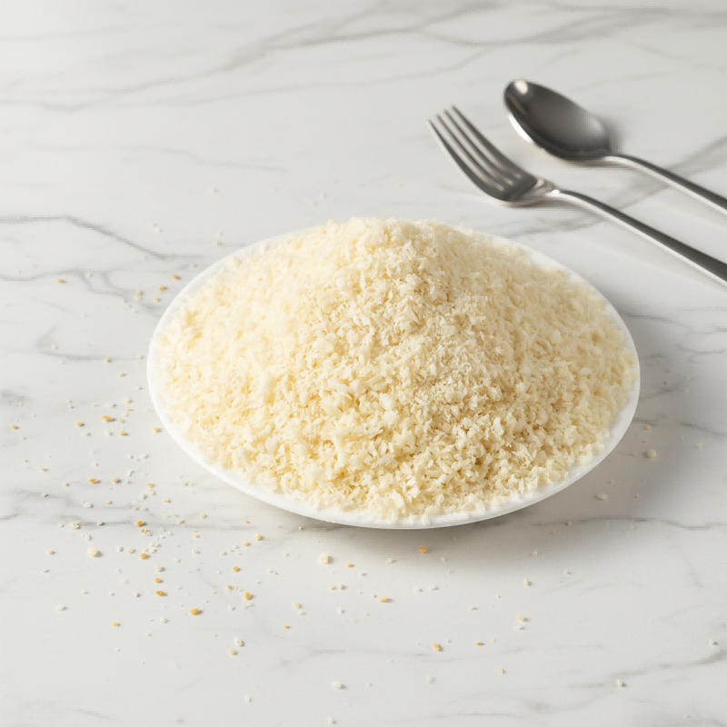 No Sugar Added Plain White Panko Bread Crumbs 4-6mm Clean Label Crispy Coating 10kg Bulk Bag