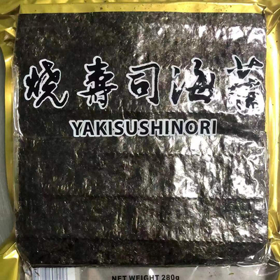प्राकृतिक समुद्री शैवाल स्वाद के साथ 100pcs के लिए Nori सुशी के लिए ठंडा और सूखा भंडारण