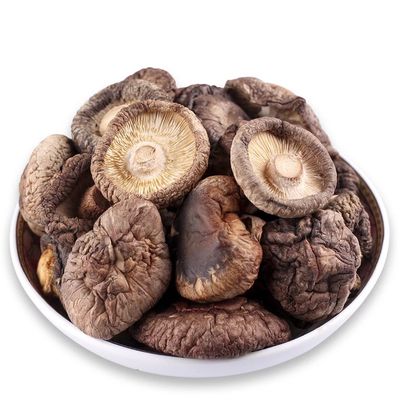 फ्लैट आकार सूखे भूरे रंग के मशरूम उच्च प्रोटीन